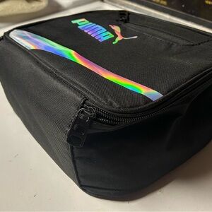 PUMA Black and Silver Lunch Bag with Logo